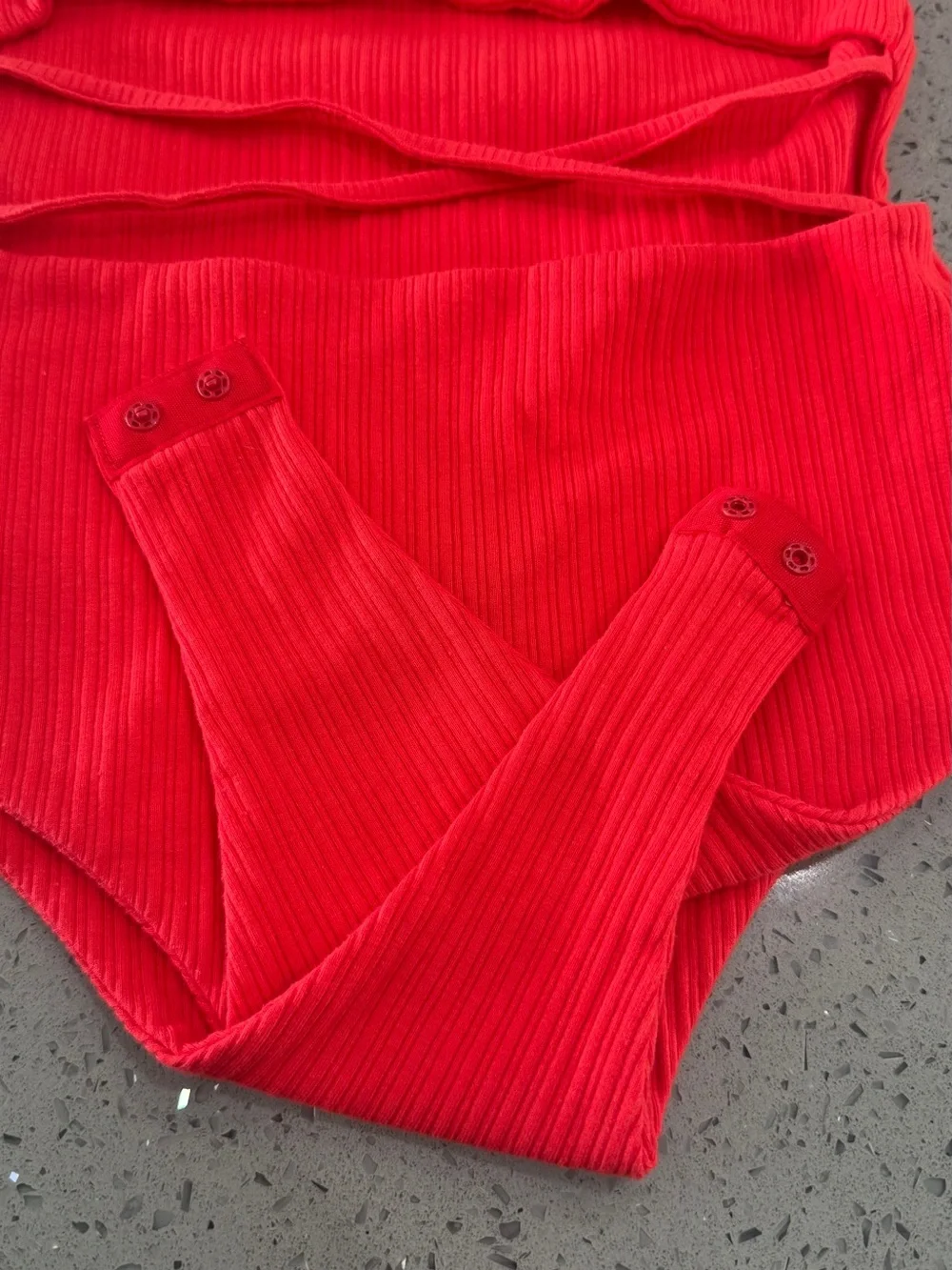 Princess Polly Red Ribbed Tank Top - Picture 7 of 9
